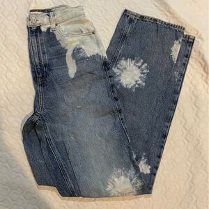Pacsun Bleached 90's Boyfriend Blue Jeans Women’s Size 25 Distressed Denim